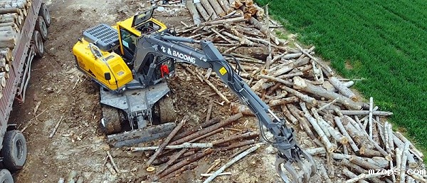 mzops95轮式抓木机