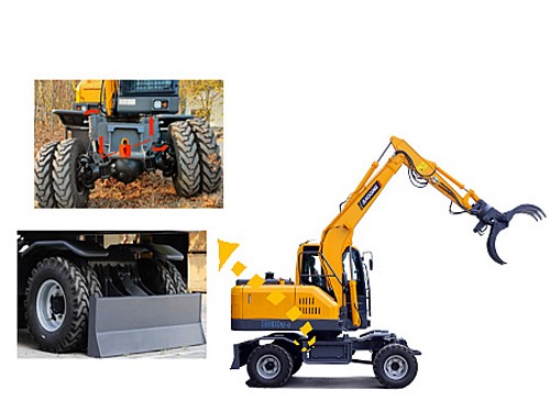 mzops80抓木机重载机身设计