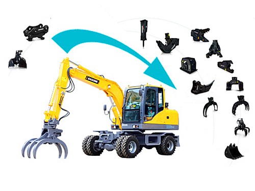 mzops轮式抓木机一机多用