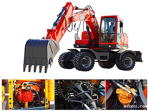 mzops轮式150挖掘机采用进口液压系统