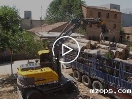 mzops轮式抓木机展示