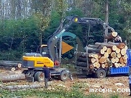 mzops95轮式抓木机视频