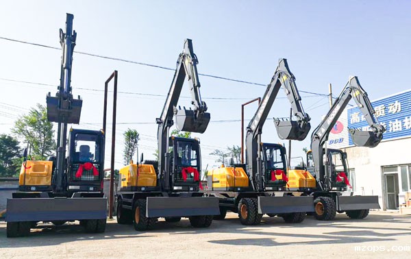 mzops95轮式挖掘机抓木机