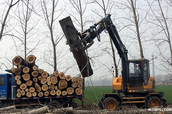 mzops95轮式抓木机