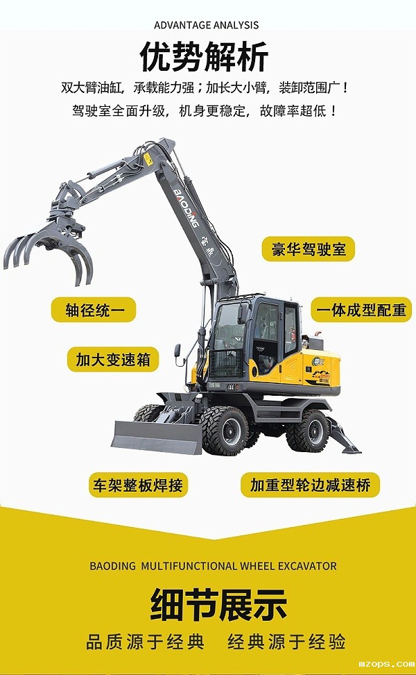 mzopsBD110E轮式抓木机