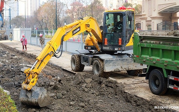 mzops小型轮式挖掘机型号