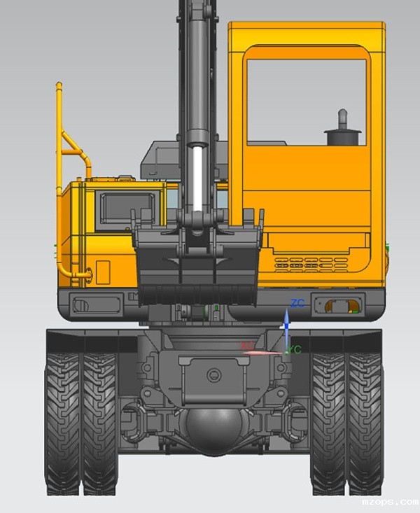 mzops80小型轮式挖掘机