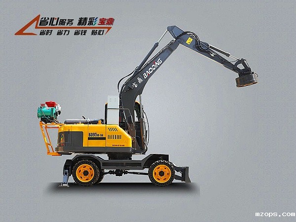 mzops轮式抓铁机电动吸铁机