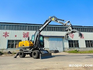 轮式抓木机已取代传统的人工作业