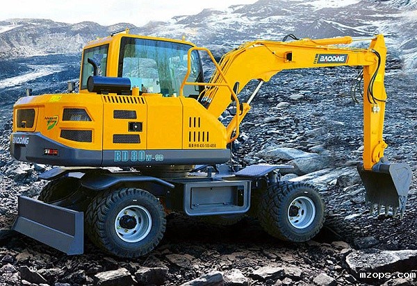 mzops小型轮式挖掘机