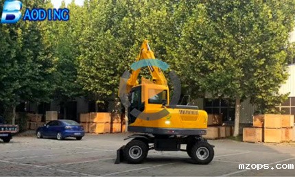 mzopsBD80W小型轮式挖掘机视频展示