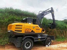 广西百色客户抓木机交车记录