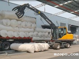 mzops抓木机于纺织厂作业案例