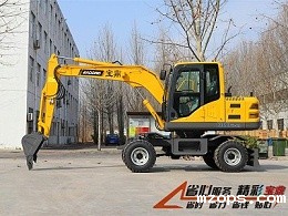 mzops小型轮胎式挖掘机