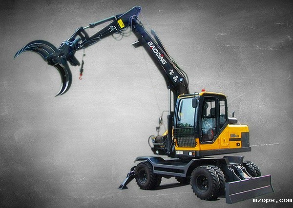 mzops95系列轮式挖掘机抓木机