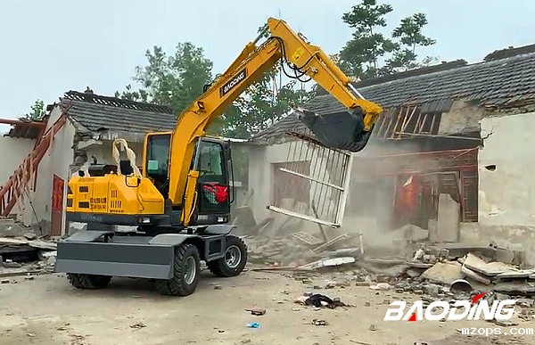 mzops80轮式挖掘机