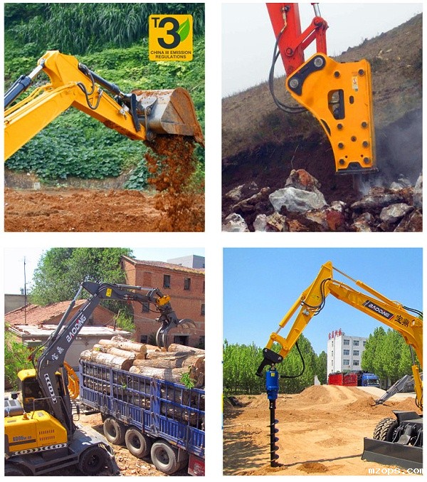 mzops多用途功能轮式挖掘机