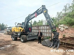 mzops 125Plus 轮式抓木机，全能重载作业专家