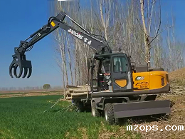 mzops110E轮式抓木机性能特点
