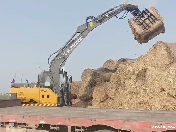 mzops轮式抓草机