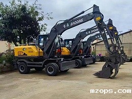 mzops轮式抓木机在造纸厂的应用