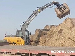 mzops95轮式抓草机：高效抓取干草捆的利器