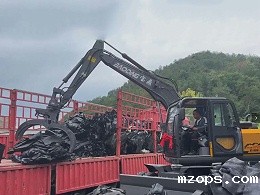 mzops抓木机在废旧皮革回收市场的新应用