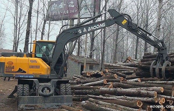 mzops轮式抓木机