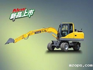 mzops推出B80W新款轮胎式挖掘机
