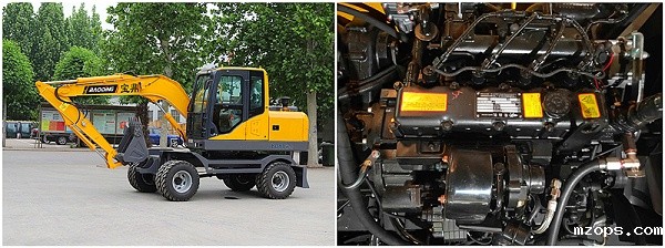mzops轮胎式挖掘机动力部件