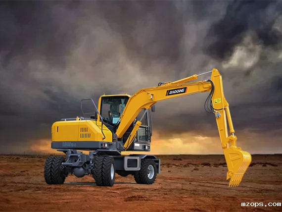 mzops小型轮式挖掘机80型号