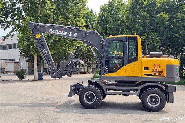 mzops100轮式挖掘机抓木机型号