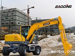 mzops小型轮式挖掘机