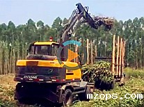 广东抓木机视频