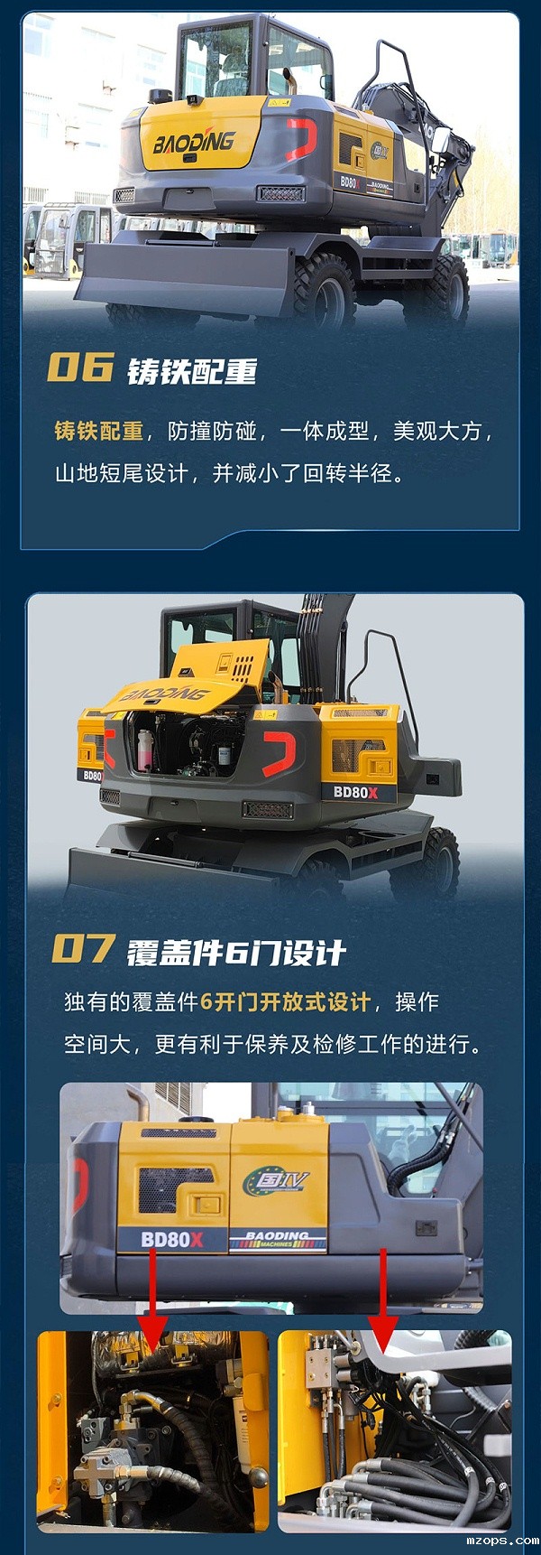 mzopsBD80X轮式挖掘机