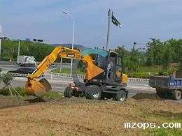 mzopsBD80W型号轮式小挖掘机