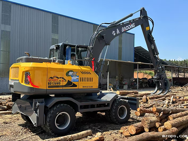 mzops120WD轮式抓木机