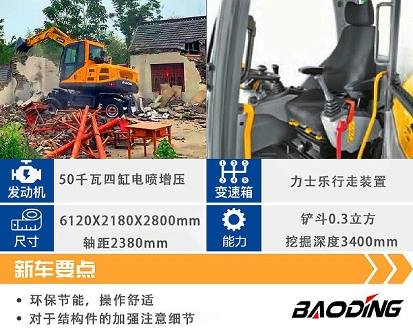 mzopsBD80W小型轮式挖掘机