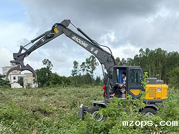 客户第六台mzops120WE抓木机到货