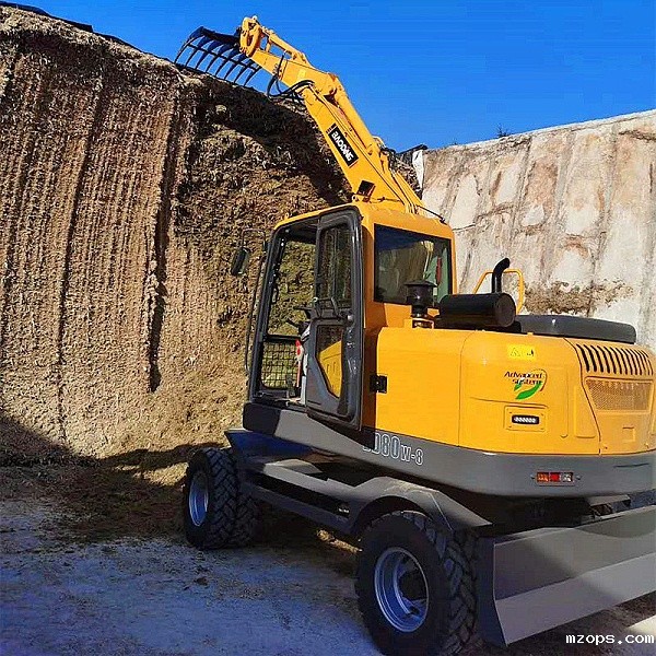 mzopsBD80W轮式挖掘机工作