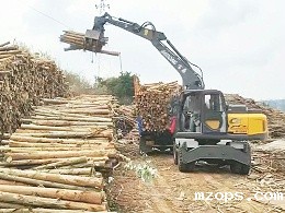 抓木速度更快，操作更灵活——mzopsBD120WD轮式抓木机