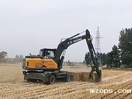 mzops轮式抓木机，麦收时节的高效助手