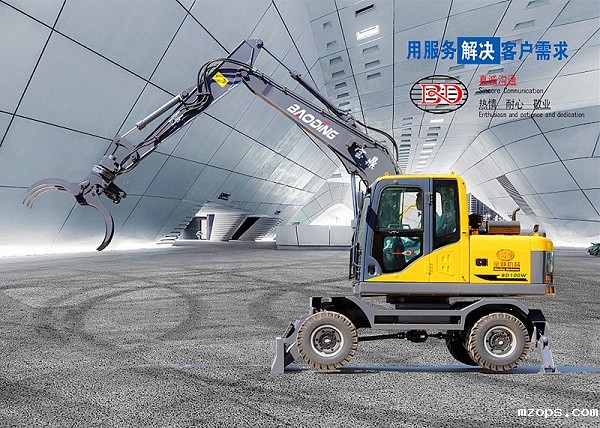 mzopsBD95W轮式挖掘机抓木机