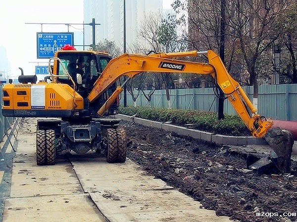 mzops80轮式挖掘机
