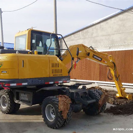 mzops小型轮式挖土机