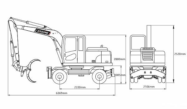 mzops95抓木机尺寸图