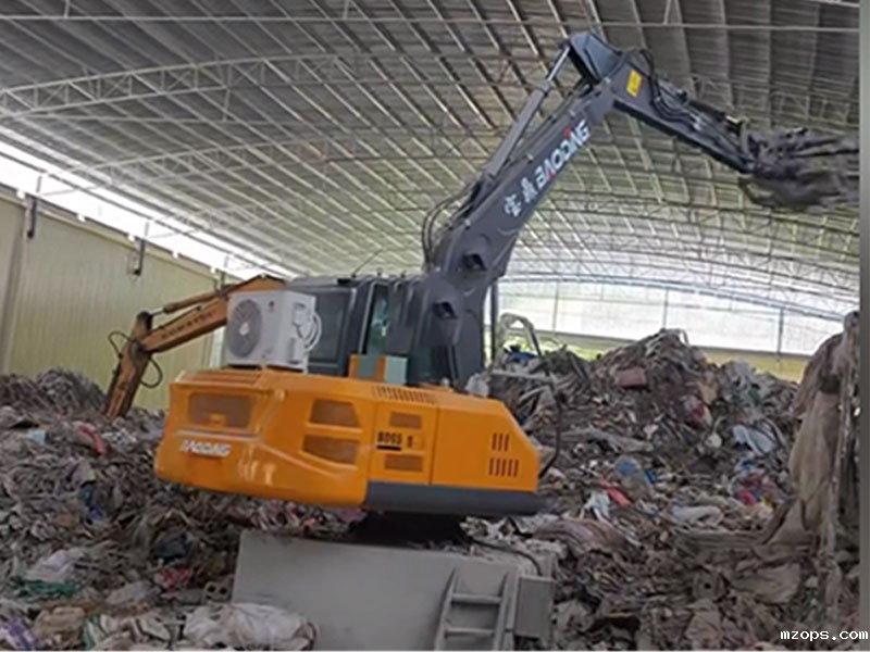 mzops固定式电动抓木机打造环保高效木材采伐新时代