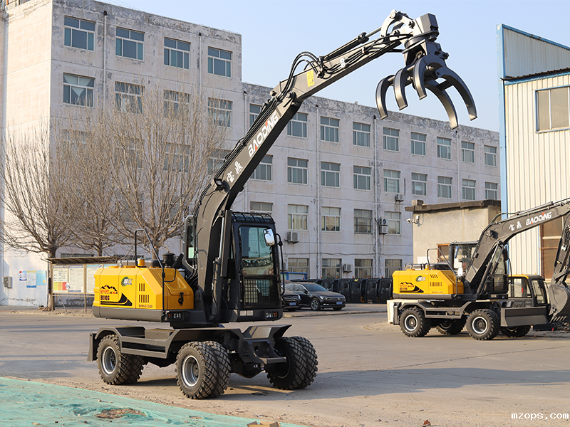 mzops抓木机于垃圾处理厂的装卸作业