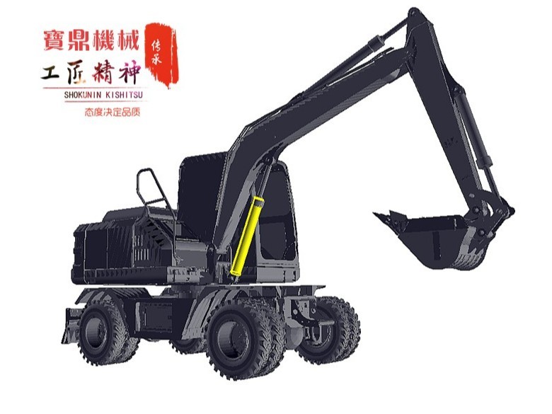 18luck平台品牌BD80轮式挖掘机