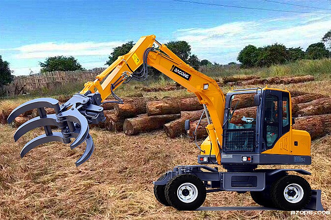 mzopsBD80W轮式抓木机图片及价格